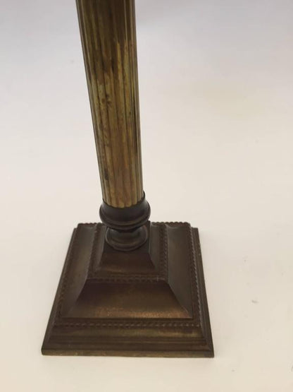 George III Style Brass Candlesticks by Artisan-Craftsmen, 20th Century