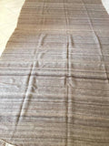 1960s Moroccan Vintage Flat-Weave Brown Textile