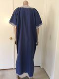 Blue Moroccan Bohemian Caftan Size M