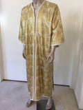 Moroccan Caftan in Silver and Gold Brocade Vintage Gentleman Kaftan Circa1960
