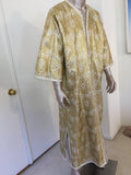 Moroccan Caftan in Silver and Gold Brocade Vintage Gentleman Kaftan Circa1960