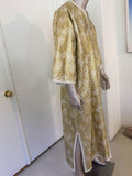 Moroccan Caftan in Silver and Gold Brocade Vintage Gentleman Kaftan Circa1960