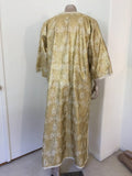 Moroccan Caftan in Silver and Gold Brocade Vintage Gentleman Kaftan Circa1960