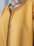 Moroccan Vintage Yellow Gold Caftan