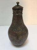 Antique Middle Eastern Tinned Copper Ewer 19th C.