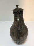 Antique Middle Eastern Tinned Copper Ewer 19th C.