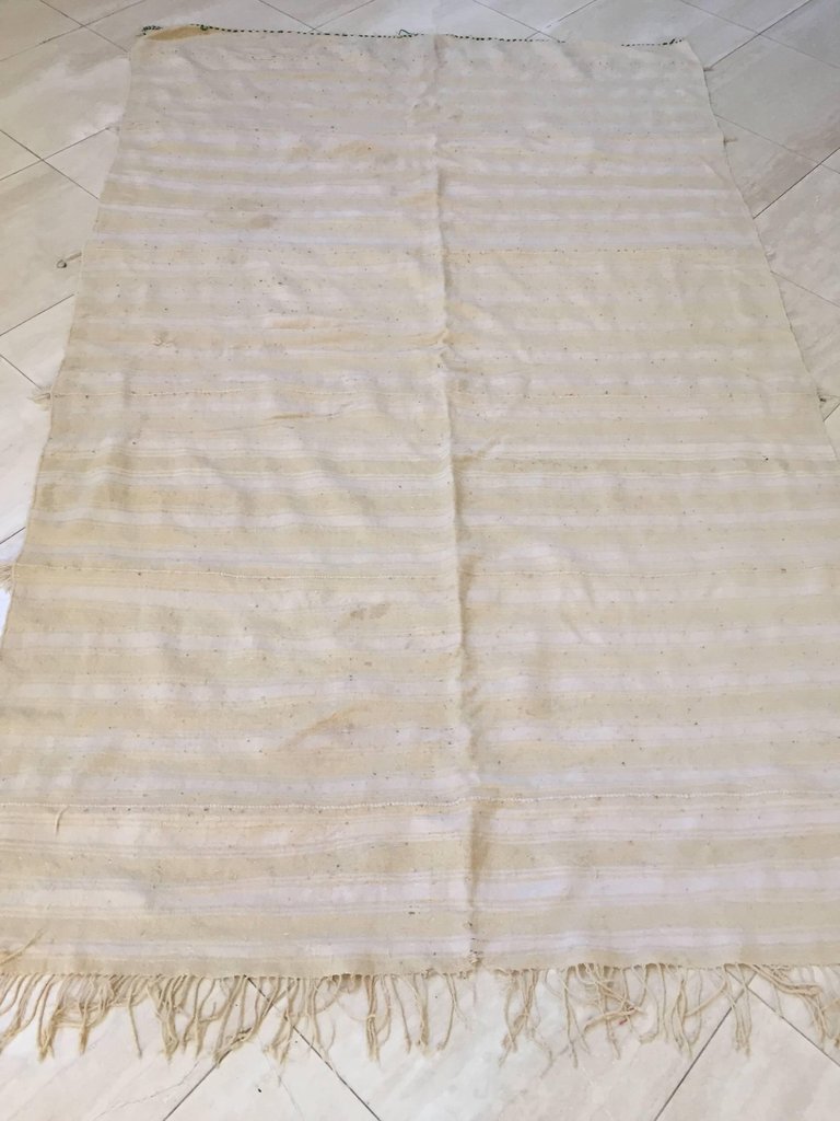 large Vintage Original Tribal Moroccan Wedding Berber Blanket