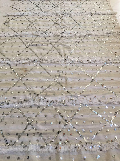 large Vintage Original Tribal Moroccan Wedding Berber Blanket