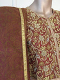 Bollywood Star Silk Sari Custom Designer Beaded Embroidered Gown