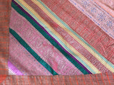 Silk Sari Textile Quilt Patchwork, India