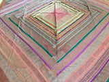 Silk Sari Textile Quilt Patchwork, India