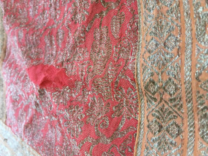 Silk Sari Textile Quilt Patchwork, India
