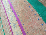 Silk Sari Textile Quilt Patchwork, India
