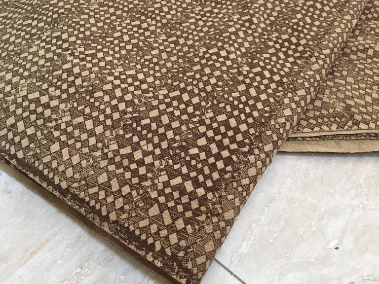 Handwoven Bogolan Mud Cloth from Mali, Cotton, Tribal Design
