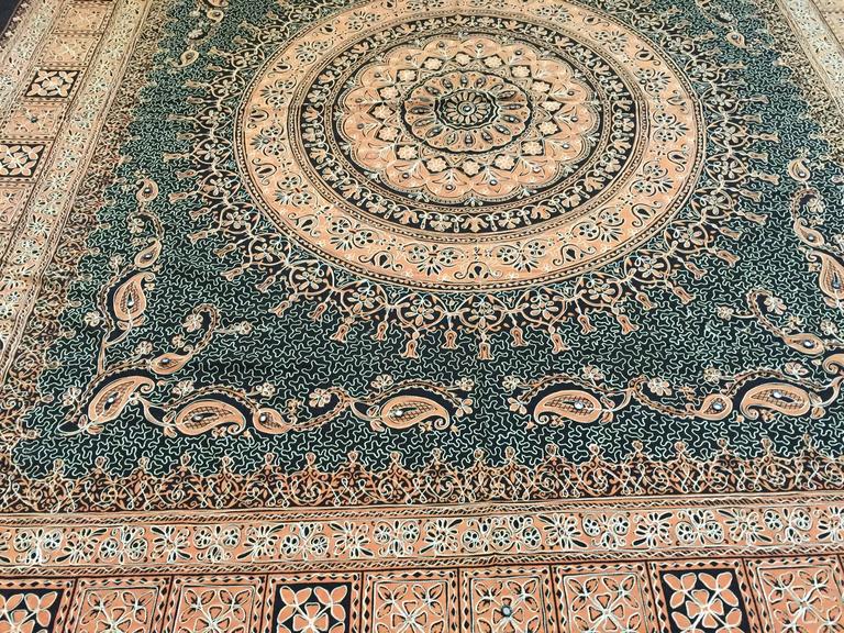 Embroidered Textile Tapestry Bed Spread from India