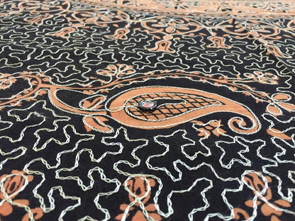 Embroidered Textile Tapestry Bed Spread from India