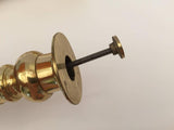 Pair of Victorian Polished Brass Candlesticks