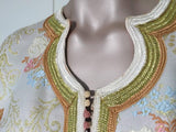 Moroccan Kaftan in Lame Brocade Fabric Size L to XL