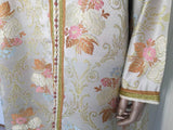 Moroccan Kaftan in Lame Brocade Fabric Size L to XL