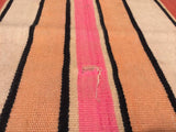 Moroccan Vintage Flat-Weave Stripe Rug