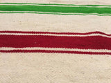 1960s Moroccan Authentic Vintage Flat-Weave Rug