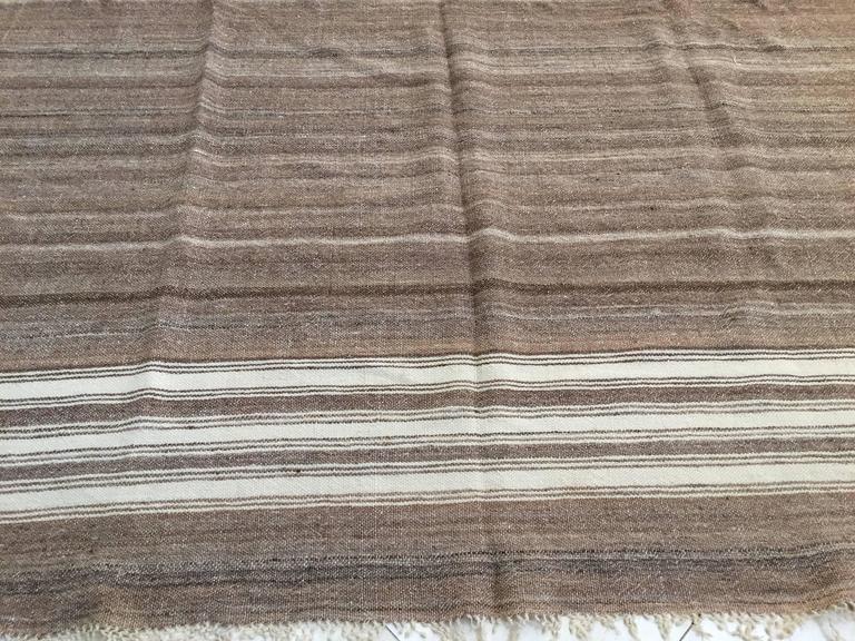 Vintage Moroccan Kilim Rug, Hand-Woven Wool, Tribal Design, 1960