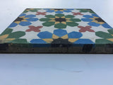 Moroccan Handmade Cement Tile with Traditional Fez Design