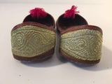 Handcrafted Leather Turkish Gold Embroidered Shoes