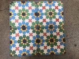 Moroccan Handmade Cement Tile with Traditional Fez Design