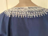 Blue Moroccan Bohemian Caftan Size M