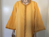 Moroccan Vintage Yellow Gold Caftan