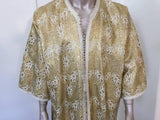 Moroccan Caftan in Silver and Gold Brocade Vintage Gentleman Kaftan Circa1960