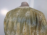 Moroccan Caftan in Silver and Gold Brocade Vintage Gentleman Kaftan Circa1960
