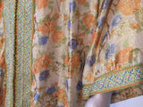 Moroccan Brocade Floral Kaftan Gown Maxi Dress