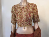 Bollywood Star Silk Sari Custom Designer Beaded Embroidered Gown