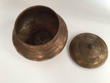 Persian Tinned Copper Jar with Lid