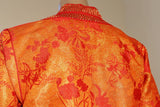 Moroccan Brocade Caftan Maxi Dress 1970 Kaftan Size S to M