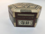 Mosaic Mother-of-Pearl Inlaid Octagonal Box
