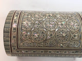 Handcrafted Middle Eastern Syrian Mother-of-Pearl Jewelry Box