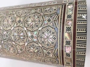 Handcrafted Middle Eastern Syrian Mother-of-Pearl Jewelry Box