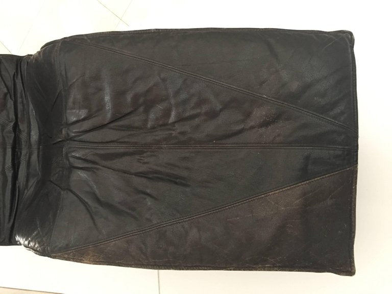 Tord Bjorklund Chaise Longue in Black Leather, 1970