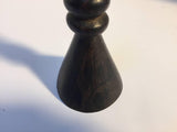 Set of Four Tall Hand-Carved Wood Candlesticks