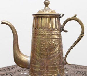 Antique Moroccan Brass Coffee Pot