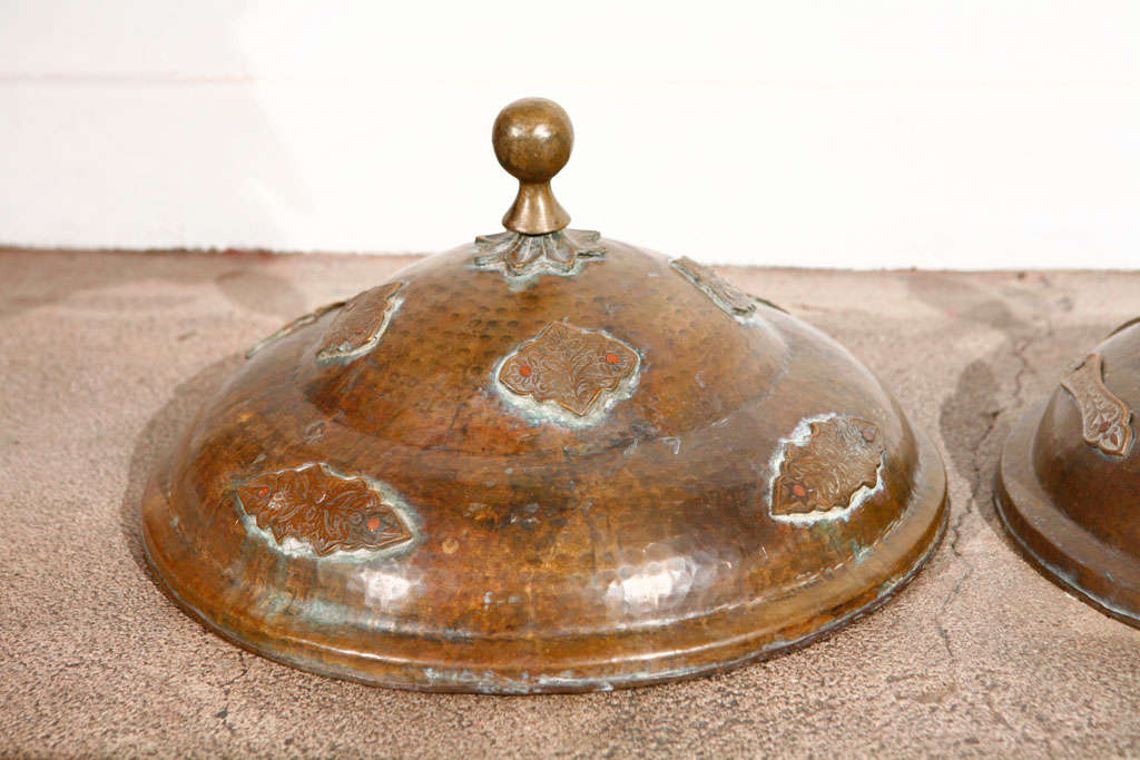 Handcrafted Moroccan Brass Vessel, Moorish Style, 19\" Diameter