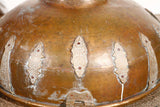 Moroccan Antique Bronze cover with brass etched decor
