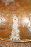 Moroccan Antique Bronze cover with brass etched decor