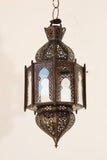Moorish Clear Glass Lantern, Octagonal Shape