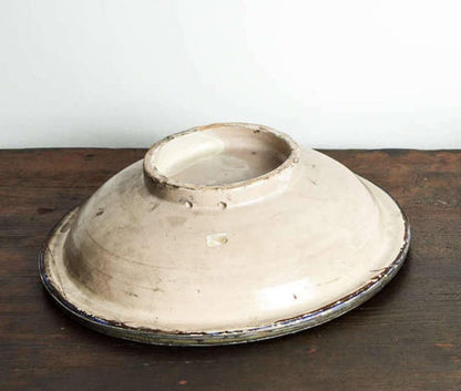 Decorative Moroccan Blue and White Handcrafted Ceramic Bowl from Fez