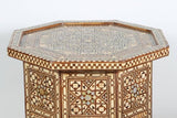 Syrian Style Large Pair of Octagonal Pedestal Tables