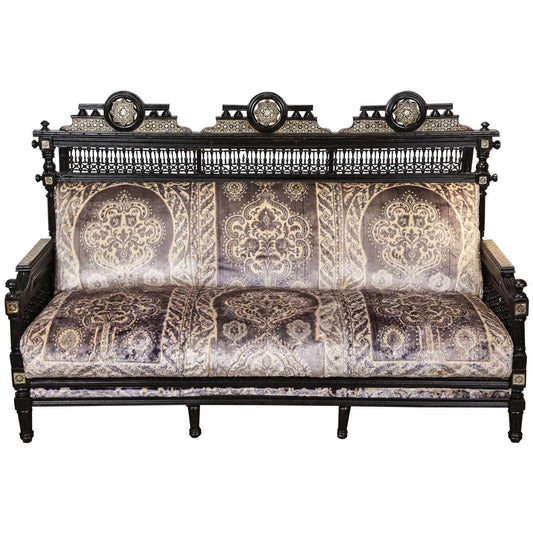 Middle Eastern Syrian Moorish Settee